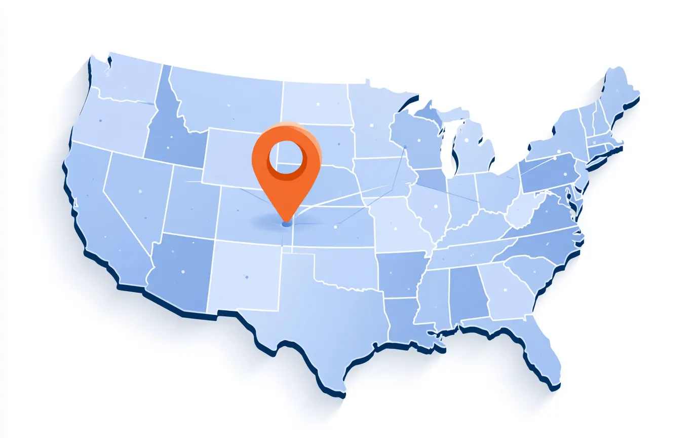 State regulatory enforcement map showing active auto lending compliance actions and new state laws affecting lenders in mid-2026
